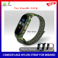 Camou-Flage สายไนลอนสำหรับสาย Xiaomi 6 5 4 3สายรัดข้อมือเปลี่ยนสีได้หลากสีซิลิโคนกรอบเคสกำไลข้อมือสำหรับ Xiaomi Miband 345