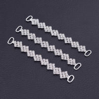 10pcslot Diamond shape Bikini Connectors sew on Crystal glass Rhinestone Buckles customized shoes Garment handmade BK-39