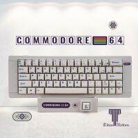 Keycap Only】ที่ C64ด้านข้างพร้อมพวงกุญแจวินเทจ,153 Keycaps เชอร์รี่โปรไฟล์ PBT ห้าด้านการระเหิดพร้อม2U 1.75U Shift สำหรับเชอร์รี่สวิตช์ MX คีย์บอร์ดแบบกลไก Keychron/RK61 /GK61 /Anne Pro 2