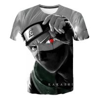 Naruto anime character Uzumaki Naruto Kakashi children Cosplay T-shirt children 3D printing short-sleeved T-shirt clothing