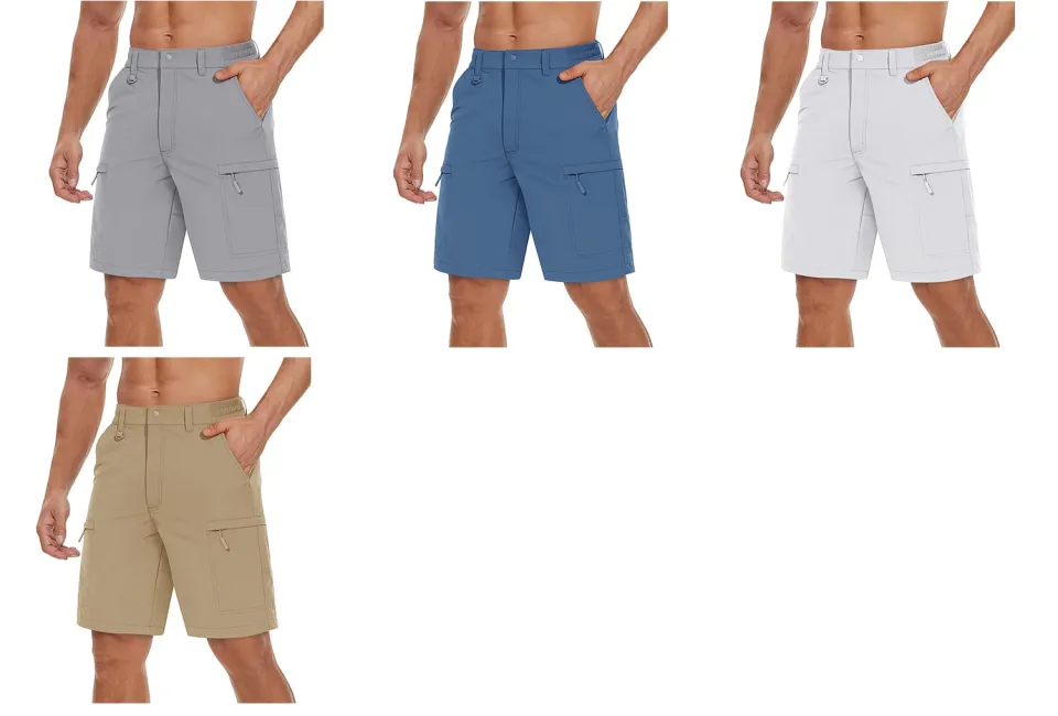 Mens Cargo Shorts Summer Outdoor Hiking Multi-pocket Work Pants