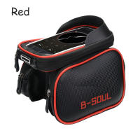 B-SOUL Bike Bag Frame Front Beam Top Tube Cycling Bag 6.2in Phone Case Touchscreen Bag MTB Road Bike Pannier Accessories