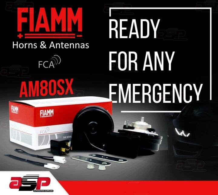 FIAMM AM80SX 2T Electromagnetic Snail Horn WITH RELAY - Part # 9325013 ...