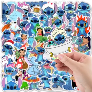 50/100pcs Disney Classic Cartoon Lilo & Stitch Cute Stickers for