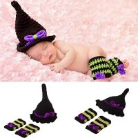 Super Cute Wizard Set Baby Bow Beanies and kneelet Set Baby Shower Gift Photo Props Newborn Photography Props