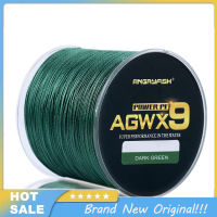 เหยื่อตกปลา Angryfish Agwx9 500เมตร Senar Pancing Pe แข็งแรงทนทานต่อการเสียดสีอุปกรณ์เชือกถักตกปลา