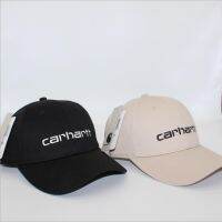 Carhartt Carhartt โลโก้ยอดนิยมปักตัวอักษรสีบริสุทธิ์หมวกเบสบอลดัดไปตามหมวกแบบย้อนยุคมีการอาบแดดที่ได้รับการป้องกันหมวกบังแดด UNIQLO