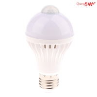 Qungkun? หลอดไฟ LED 220V สำหรับทางเดินกลางคืนเซ็นเซอร์ตรวจจับการเคลื่อนไหวร่างกายมนุษย์ลายทาง5W 7W 9W 12W