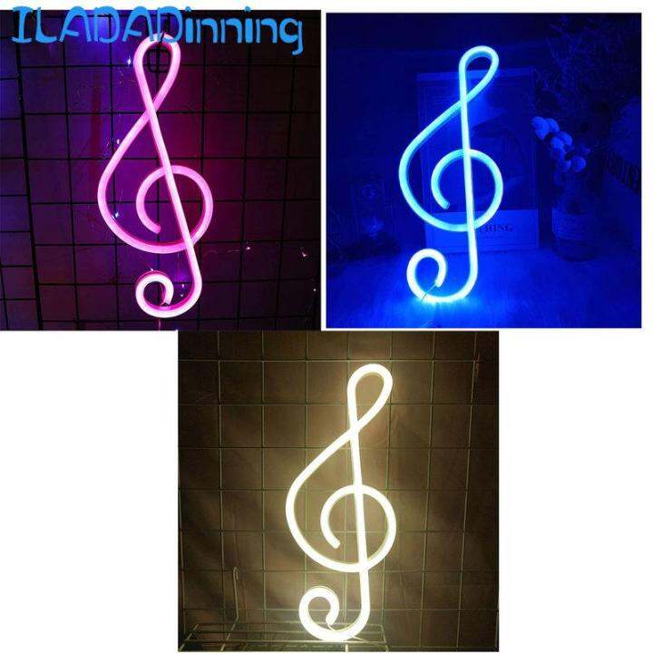 Neon Sign Led Music Note Neon Light แบตเตอรี่ /Usb Powered Light Up