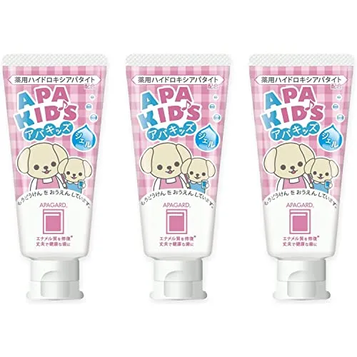 Japan APAGARD APA KIDS Gel Strawberry Caries Prevention Children's