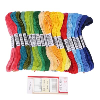 50 Skeins Embroidery Floss Thread Bracelet String with Needles for Friendship Bracelet