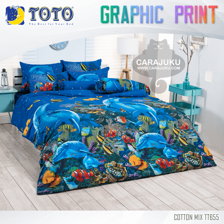toto-ชุดผ้าปูที่นอน-5-ฟุต-ไม่รวมผ้านวม-พิมพ์ลาย-graphic-print-ชุด-5-ชิ้น-เลือกสินค้าที่ตัวเลือก-โตโต้-ผ้าปู-ผ้าปูที่นอน-ผ้าปูเตียง-กราฟฟิก
