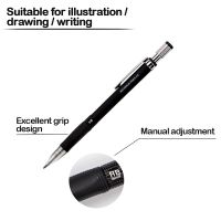 Writing Point 2.0mm Automatic Pencil Drawing Design Painting Mechanical Pencil BlackColorful Refills School Office Stationery