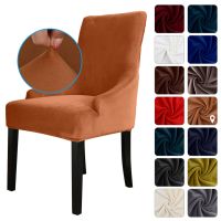 Chair Cover  Velvet Chair Slipcovers Removable Washable Soft Dining Chairs Protector Cover Jasper Solid Covers for Chairs Sofa Covers  Slips