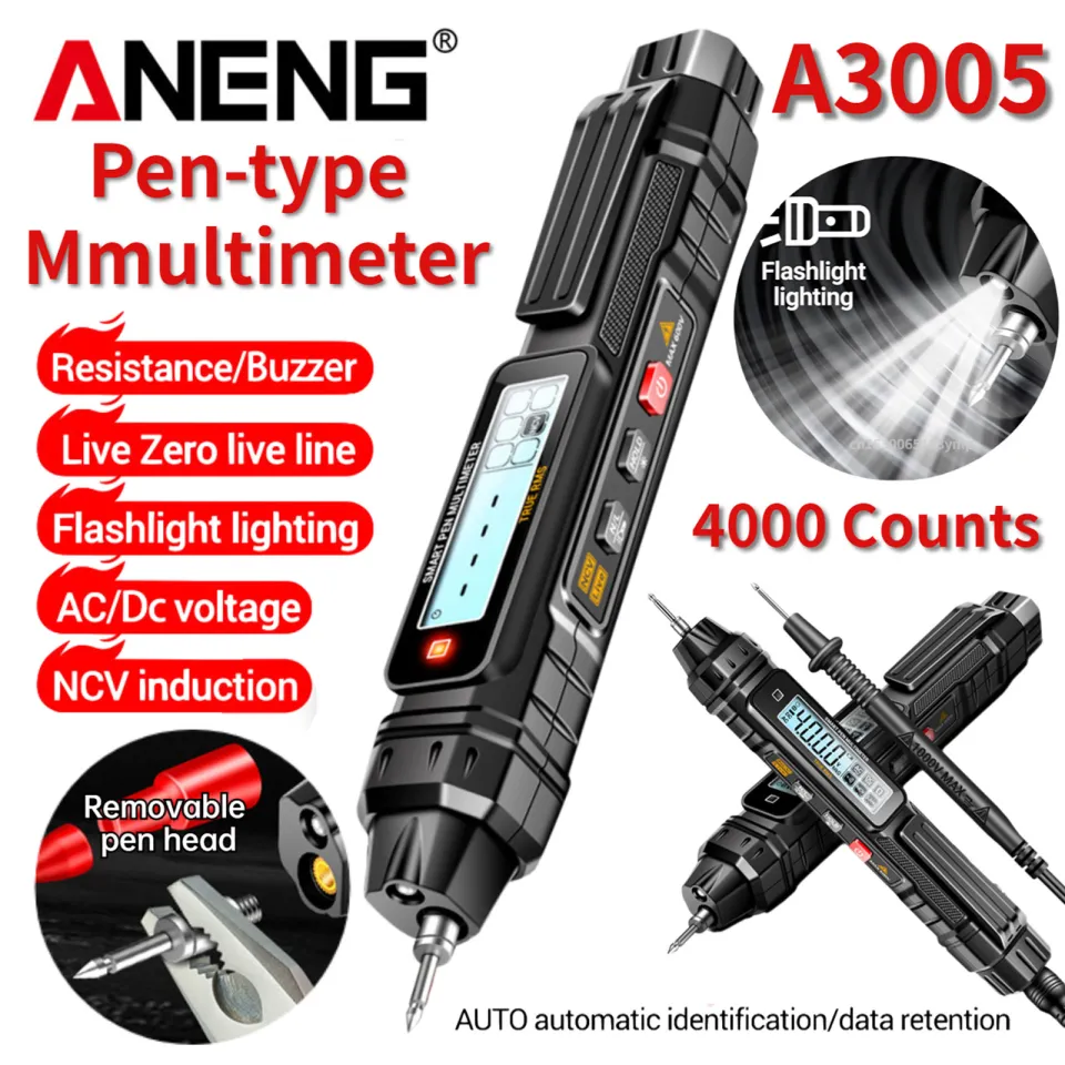 ANENG Digital Multimeter 4000 Counts Pen Type with Non Contact Electric  Tester