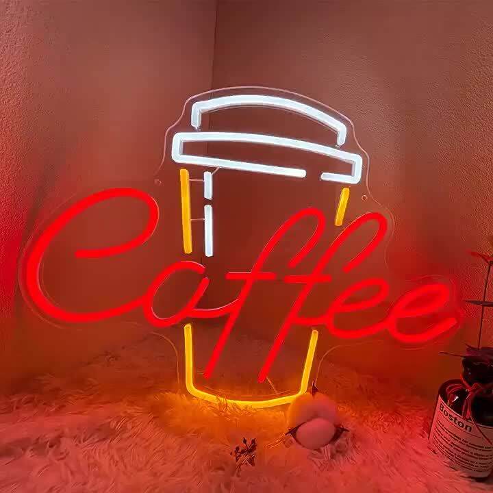 led Coffee Shop Neon Lights Modeling Lights Bar Quiet Bar Store