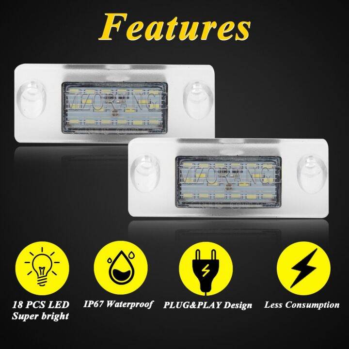 ไฟป้ายทะเบียน-led-1คู่สำหรับ-audi-a4-b5-96-01-s5-b5-s3-sportback-97-03-a4-s4-8d9943021โคมไฟแผ่นตัวเลข-avant