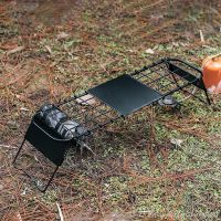 hyfvbu▣  Campfire Grill Grate Over Heavy Duty Height Adjustable Insulation Camping for Hiking Outdoor