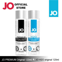 DUO Set เจลหล่อลื่นสูตรน้ำ+สูตรซิลิโคน JO H2O+Premium Classic Original (Exp.12/25 ,12/24)