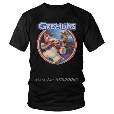 Gremlins 84 T-Shirt MenS Fashion T Shirt Anime Cotton Gizmo 80S Movie Mogwai Monster Retro Sci Fi Tshirt Cool Tee Top