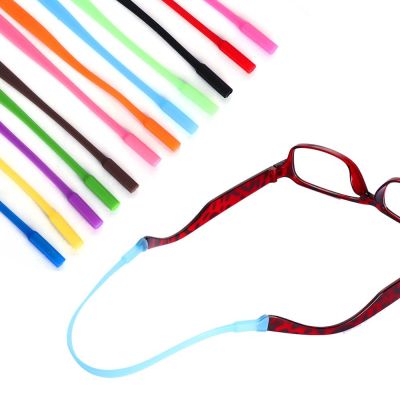 2Pcs Adjustable Silicone Eyeglasses Straps Sunglasses String Ropes Anti Slip Glasses Chain Sports Cord Holder Band Lanyards