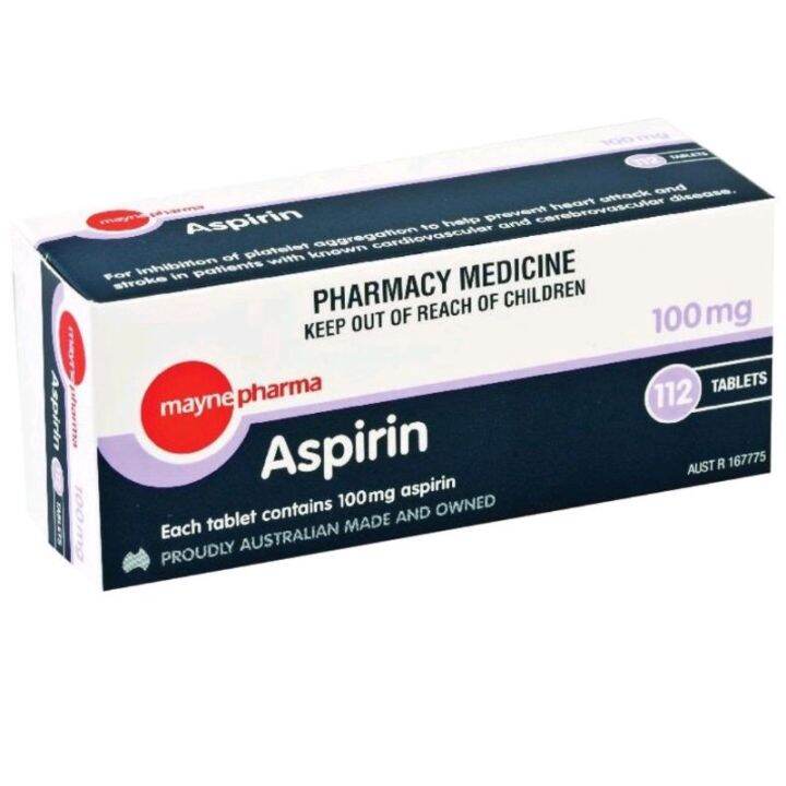 Australian Proudnly Made and Owned Aspirin 100mg 112Tablets Lazada PH