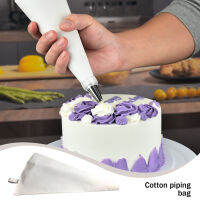 1Pc 5ขนาด Icing Piping Cream ถุงขนมและ Pastry กระเป๋าสำหรับตกแต่งสำหรับหัตถกรรมน้ำตาล,คัพเค้ก,Macaroon ถุงตกแต่งเค้กชุดเค้กขนมเค้กตกแต่งทิปทำขนม (สีขาว)