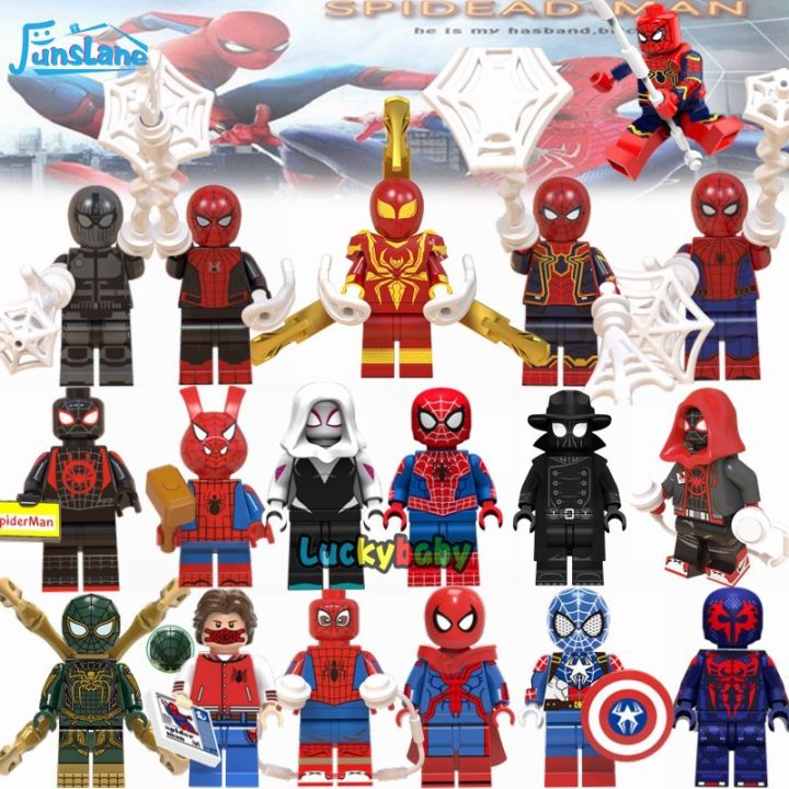 Fl【hàng Có Sẵn】bộ Mô Hình Nhỏ Người Nhện Lego Marvel Super Heroes Spider Man  Far From Home Đồ Chơi Khối Xây Dựng Cho Trẻ Em 