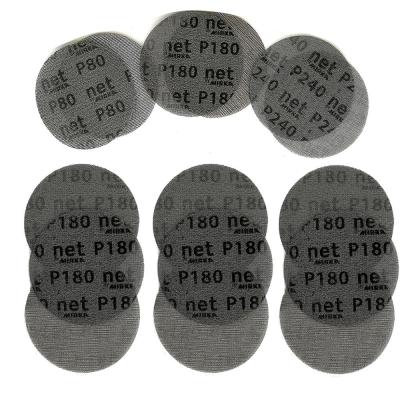 15PCS 5" 125mm Mesh Sandpaper Sanding Discs Anti-blocking Dry Grinding 80 180 240 Grit Cleaning Tools