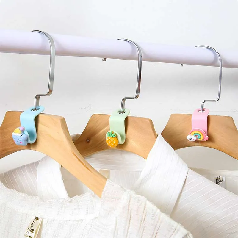 50pcs/set Mini Clothes Hanger Connector Hooks Storage Holder