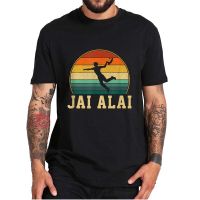 Jai Alai Vintage Design Tshirt Ball Retro Sport Classiccasual Mens Tee Shirt Short Sleeves Cotton Homme Camiseta