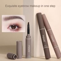 Double ended Eyebrow Cream Waterproof And Sweat proof Does Not Fade No Smudge Eyebrow Pencil Eye Makeuo Cosmetic