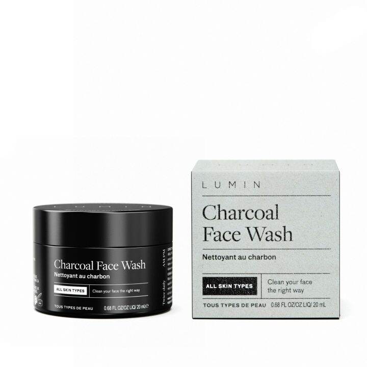 Lumin Skin Travel Size Charcoal Face Wash 20ml | Lazada PH