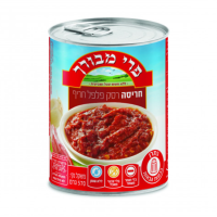 Harissa paste spicy peppers Pri Mevorach 570 gr - ฮาริสสา น้ำพริกเผารสเผ็ด พรี เมโวราช 570 กรัม