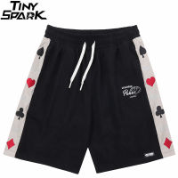 2022 Men Hip Hop Streetwear Corduroy Shorts Embroidery Peach Heart Shorts Harajuku Cotton Jogger Shorts Summer Track Short Black