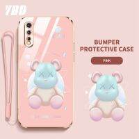 เคสโทรศัพท์ YBD สำหรับ Vivo S1 IQOO NEO 1907ไล่ระดับสีนิ่มโปร่งใสหมีรุนแรงการ์ตูนเคสโทรศัพท์กันกระแทกพร้อมกรอบป้องกันกล้องเลนส์คลุมทั้งหมด