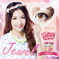 Kitty kawaii คอนแทคเลนส์ รุ่น Jewel Brown (สีน้ำตาล) ค่าสายตา 0.00 บิ๊กอายสายตาปกติ BY Kittykawaii (แถมตลับคอนแทคเลนส์) แท้