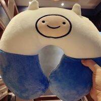 [COD]Adventure Time Hooded U-Shaped Pillow Neck Travel Cervical U Nap Exchange Gifts Christmas Cushion Doll Cotton