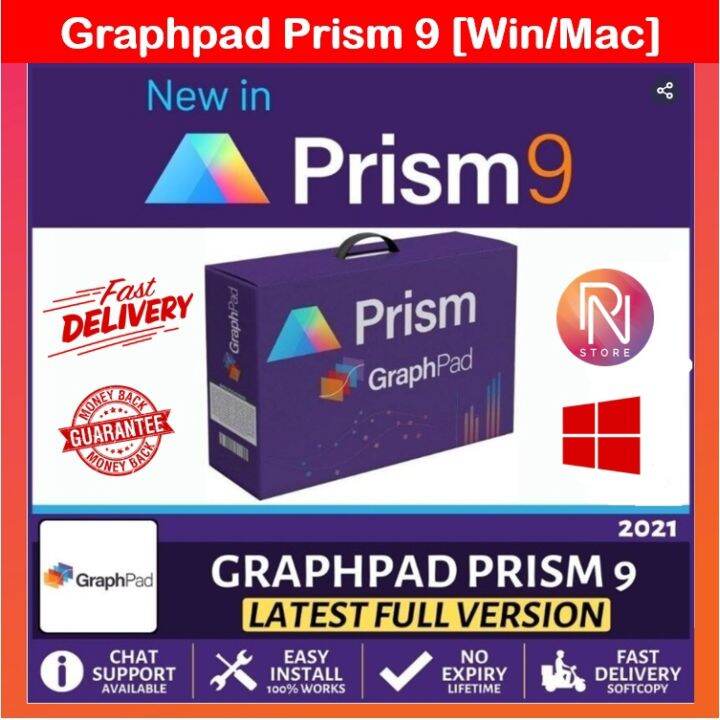Graphpad Prism v9 Lifetime For Win & Mac [M1&Intel] Full Version