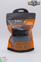 ซองกุญแจมือ รุ่นบานพับ(ไม่มีฝาปิด) ยี่ห้อ Cytac (Handcuff Pouch) คุณสมบัติ : วัสดุผลิตจาก โพลิเมอร์เกรดกองทัพ น้ำหนักเบา แข็งแรงทนทาน สามารถใช้กับกุญแจมือแบบบานพับได้ (standard hinged handcuffs or some oversized chain handcuffs) ซองกุญแจมือสามารถปรับองศาไ