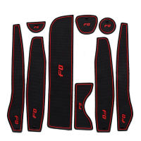 รถประตู Groove Pad รถ Gate Slot Mat ถ้วย Armrest Storage Pad สำหรับ BYD F0 2008 2009 2010 2011 2012 2013