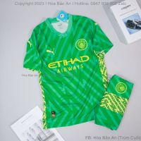 ❈∋ Embroidery Logo - Football Suit Man City Club Gear 2023 / 24 High-Quality Thai Fabric Green Guest Field - mancity Shirt 2024