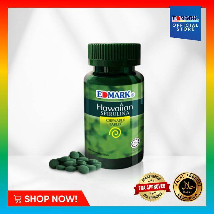 Edmark Hawaiin Spirulina Tablet 200tablets/bottle Lazada PH