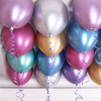 10pcs 10inch Latex Round Metal Balloons Wedding Birthday Party Balloon