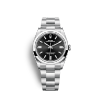 นาฬิกาข้อมือ Rolex Oyster Perpetual (OP) Black 31,36,41mm (Top Swiss) (สินค้าพร้อมกล่อง) (ขอดูรูปเพิ่มเติมได้ที่ช่องแชทค่ะ)