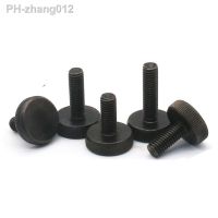 1-10pcs M3 M4 M5 M6 M8 M10 DIN653 GB835 Black Carbon Steel Flat Head Thumb Screw Hand Tighten Computer Screws