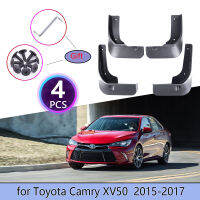 4Pcs Mudguards สำหรับ Toyota Camry 50 XV50 2015 2016 2017 Cladding Splash Mud Flaps Mud Guards Mudflap ป้องกันด้านหลังรถอุปกรณ์เสริม