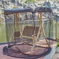 Swing Chair Mosquitoes Net Polyester Mesh Screen With Zipper Opening Roof Waterproof Top Cloth Patio Mesh Mosquitoes Netting