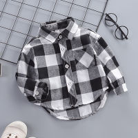 Kids Baby Cotton Clothing Boys Tops Shirts Casual Clothes Check Blouse Long Sleeves Shirt Infant Toddler Tee Boy Top T-shirt