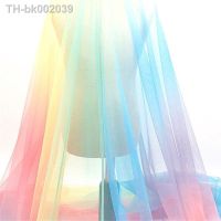 ™ 1m Colorful Printed Tulle Fabric Rainbow Tutu Skirt Baby Shower Summer Princess Dress Sewing Wedding Party Decorations Supplies